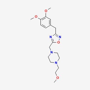 1-{[3-(3,4-dimethoxybenzyl)-1,2,4-oxadiazol-5-yl]methyl}-4-(2-methoxyethyl)piperazine