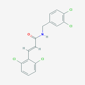 N-(3,4-dichlorobenzyl)-3-(2,6-dichlorophenyl)acrylamide