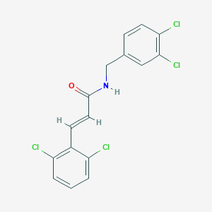 molecular formula C16H11Cl4NO B457270 N-(3,4-dichlorobenzyl)-3-(2,6-dichlorophenyl)acrylamide 