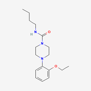 molecular formula C17H27N3O2 B4572794 N-butyl-4-(2-ethoxyphenyl)piperazine-1-carboxamide 