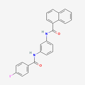 N-[3-[(4-iodobenzoyl)amino]phenyl]naphthalene-1-carboxamide