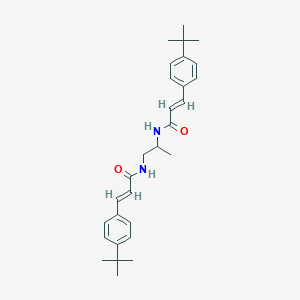 molecular formula C29H38N2O2 B457287 3-(4-tert-butylphenyl)-N-(2-{[3-(4-tert-butylphenyl)acryloyl]amino}-1-methylethyl)acrylamide 