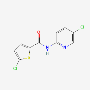 molecular formula C10H6Cl2N2OS B4572873 5-氯-N-(5-氯-2-吡啶基)-2-噻吩甲酰胺 