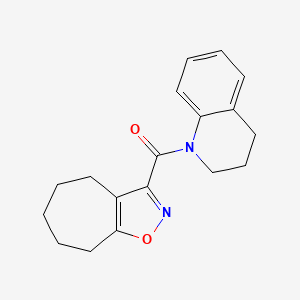 3-(3,4-dihydro-1(2H)-quinolinylcarbonyl)-5,6,7,8-tetrahydro-4H-cyclohepta[d]isoxazole