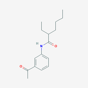 molecular formula C16H23NO2 B457290 N-(3-acetylphenyl)-2-ethylhexanamide 
