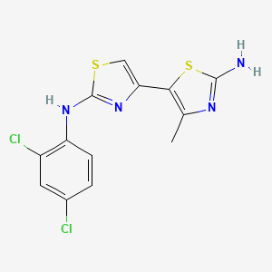 molecular formula C13H10Cl2N4S2 B4572930 N~2~-(2,4-二氯苯基)-4'-甲基-4,5'-联-1,3-噻唑-2,2'-二胺 