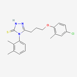 5-[3-(4-chloro-2-methylphenoxy)propyl]-4-(2,3-dimethylphenyl)-4H-1,2,4-triazole-3-thiol