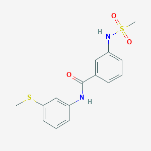 3-[(methylsulfonyl)amino]-N-[3-(methylthio)phenyl]benzamide