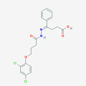 molecular formula C20H20Cl2N2O4 B457298 4-{[4-(2,4-Dichlorophenoxy)butanoyl]hydrazono}-4-phenylbutanoic acid 