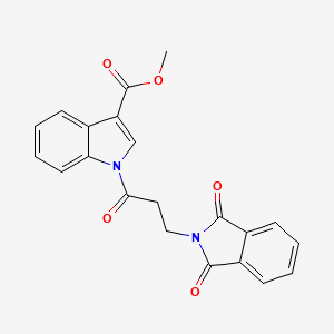 methyl 1-[3-(1,3-dioxo-1,3-dihydro-2H-isoindol-2-yl)propanoyl]-1H-indole-3-carboxylate