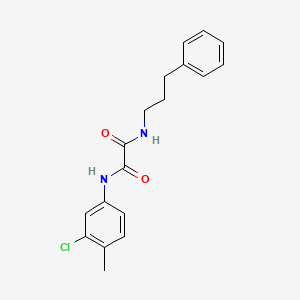 molecular formula C18H19ClN2O2 B4573012 N-(3-氯-4-甲基苯基)-N'-(3-苯基丙基)乙二酰胺 