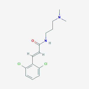 (2E)-3-(2,6-dichlorophenyl)-N-[3-(dimethylamino)propyl]prop-2-enamide
