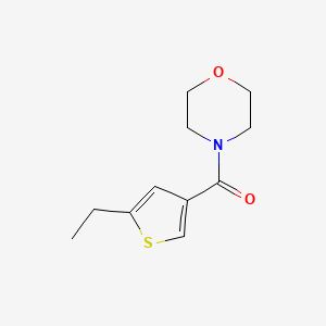 molecular formula C11H15NO2S B4573056 4-[(5-乙基-3-噻吩基)羰基]吗啉 