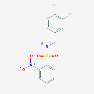 molecular formula C13H10Cl2N2O4S B457309 N-(3,4-二氯苄基)-2-硝基苯磺酰胺 CAS No. 112733-64-9