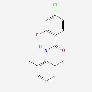 4-chloro-N-(2,6-dimethylphenyl)-2-fluorobenzamide