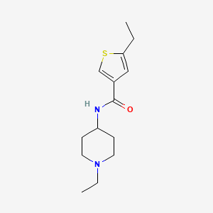 5-ethyl-N-(1-ethylpiperidin-4-yl)thiophene-3-carboxamide