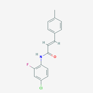 molecular formula C16H13ClFNO B457314 (2E)-N-(4-chloro-2-fluorophenyl)-3-(4-methylphenyl)prop-2-enamide 