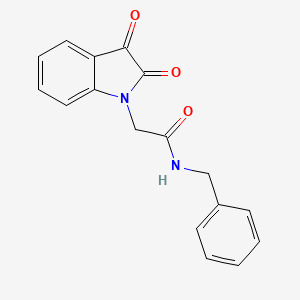 molecular formula C17H14N2O3 B4573143 N-benzyl-2-(2,3-dioxo-2,3-dihydro-1H-indol-1-yl)acetamide 