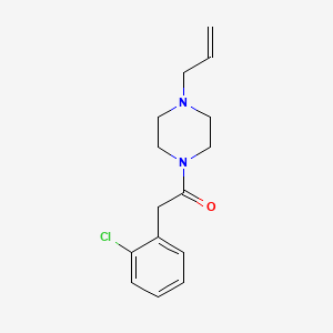 molecular formula C15H19ClN2O B4573164 1-(4-ALLYLPIPERAZINO)-2-(2-CHLOROPHENYL)-1-ETHANONE 