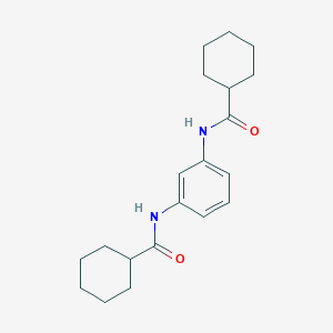 molecular formula C20H28N2O2 B457317 N-{3-[(cyclohexylcarbonyl)amino]phenyl}cyclohexanecarboxamide 