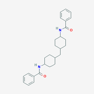 molecular formula C27H34N2O2 B457318 N-(4-{[4-(benzoylamino)cyclohexyl]methyl}cyclohexyl)benzamide 