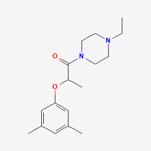 molecular formula C17H26N2O2 B4573180 1-[2-(3,5-二甲苯氧基)丙酰基]-4-乙基哌嗪 