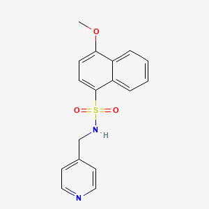 4-methoxy-N-(4-pyridinylmethyl)-1-naphthalenesulfonamide