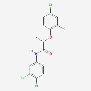 molecular formula C16H14Cl3NO2 B457319 2-(4-chloro-2-methylphenoxy)-N-(3,4-dichlorophenyl)propanamide 