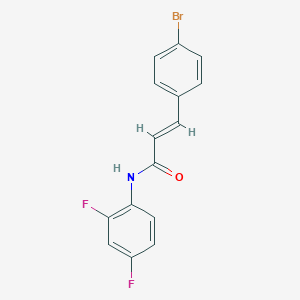 molecular formula C15H10BrF2NO B457320 3-(4-bromophenyl)-N-(2,4-difluorophenyl)acrylamide 