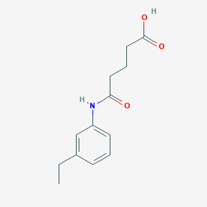 molecular formula C13H17NO3 B457323 5-(3-Ethylanilino)-5-oxopentanoic acid 