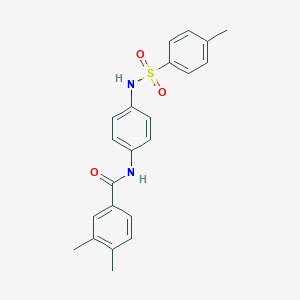 3,4-dimethyl-N-(4-{[(4-methylphenyl)sulfonyl]amino}phenyl)benzamide