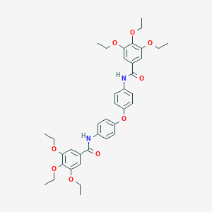 molecular formula C38H44N2O9 B457328 3,4,5-triethoxy-N-(4-{4-[(3,4,5-triethoxybenzoyl)amino]phenoxy}phenyl)benzamide 