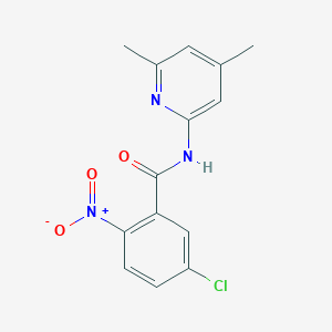 molecular formula C14H12ClN3O3 B457329 5-chloro-N-(4,6-dimethylpyridin-2-yl)-2-nitrobenzamide 