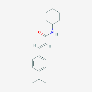 molecular formula C18H25NO B457330 N-cyclohexyl-3-(4-isopropylphenyl)acrylamide 