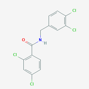 molecular formula C14H9Cl4NO B457333 2,4-dichloro-N-(3,4-dichlorobenzyl)benzamide 