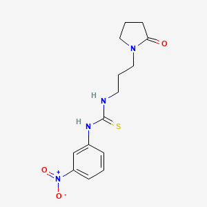 N-(3-nitrophenyl)-N'-[3-(2-oxo-1-pyrrolidinyl)propyl]thiourea