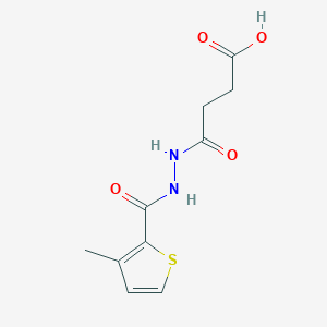 4-{2-[(3-methyl-2-thienyl)carbonyl]hydrazino}-4-oxobutanoic acid