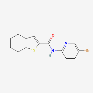 N-(5-bromo-2-pyridinyl)-4,5,6,7-tetrahydro-1-benzothiophene-2-carboxamide