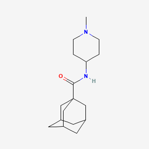 molecular formula C17H28N2O B4573368 N-(1-甲基-4-哌啶基)-1-金刚烷甲酰胺 