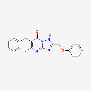 molecular formula C20H18N4O2 B4573386 6-苄基-5-甲基-2-(苯氧基甲基)[1,2,4]三唑并[1,5-a]嘧啶-7(4H)-酮 