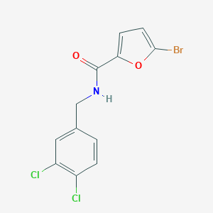 molecular formula C12H8BrCl2NO2 B457340 5-bromo-N-(3,4-dichlorobenzyl)-2-furamide 
