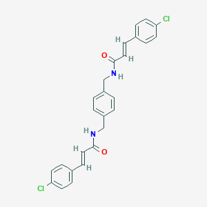 molecular formula C26H22Cl2N2O2 B457342 3-(4-chlorophenyl)-N-[4-({[3-(4-chlorophenyl)acryloyl]amino}methyl)benzyl]acrylamide 