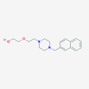 molecular formula C19H26N2O2 B4573422 2-{2-[4-(2-萘甲基)-1-哌嗪基]乙氧基}乙醇 