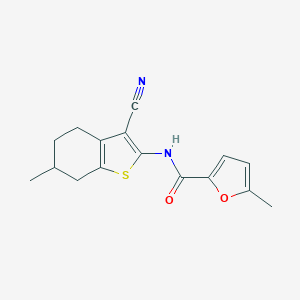 N-(3-cyano-6-methyl-4,5,6,7-tetrahydro-1-benzothiophen-2-yl)-5-methylfuran-2-carboxamide