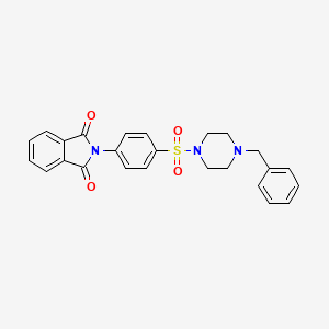 molecular formula C25H23N3O4S B4573475 2-{4-[(4-苄基-1-哌嗪基)磺酰基]苯基}-1H-异吲哚-1,3(2H)-二酮 