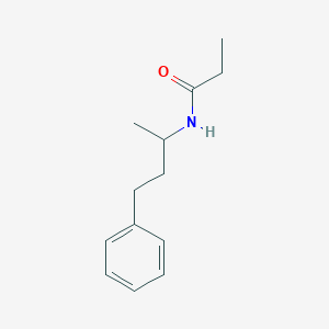 molecular formula C13H19NO B457350 N-(4-phenylbutan-2-yl)propanamide 