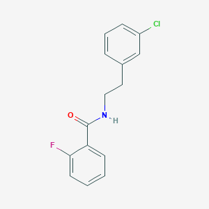 molecular formula C15H13ClFNO B457355 N-[2-(3-chlorophenyl)ethyl]-2-fluorobenzamide 