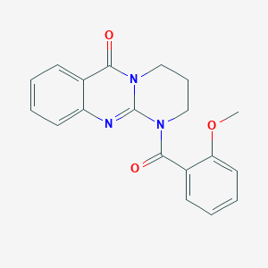 1-(2-methoxybenzoyl)-1,2,3,4-tetrahydro-6H-pyrimido[2,1-b]quinazolin-6-one