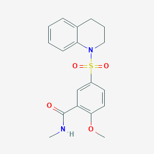 5-(3,4-dihydro-2H-quinolin-1-ylsulfonyl)-2-methoxy-N-methylbenzamide