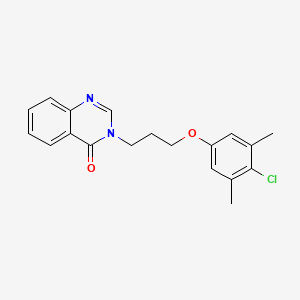 molecular formula C19H19ClN2O2 B4573646 3-[3-(4-chloro-3,5-dimethylphenoxy)propyl]-4(3H)-quinazolinone 